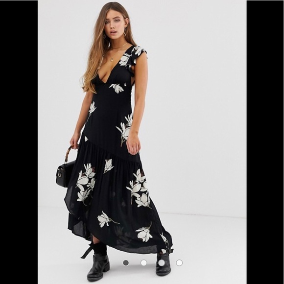 waterfall maxi dress